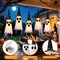 Citrus; 3 Packs 38" Halloween Hanging Ghost Decorations with Witch Hats, Light Up Ghosts with 3 Flash Modes, Warm LED Hanging Halloween Decor for Indoor Outdoor Yard, Patio, Garden & Tree; Category:Outdoor Halloween Decorations; Image:5